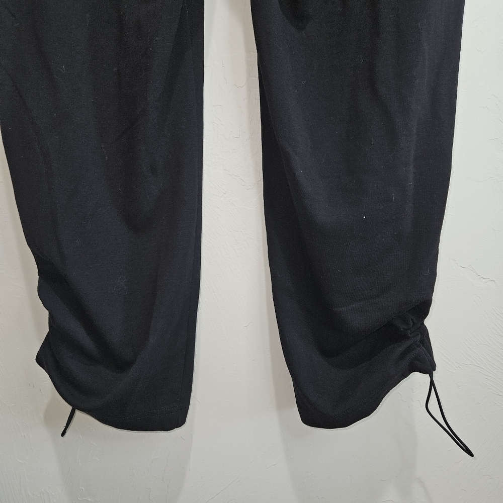 Chicos Zenergy Black Pants Adjustable Length Women's Size 4R 20 22 Pull On Comfy - Picture 8 of 10